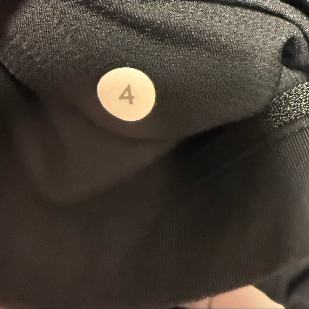 lululemon athletica Black Leggings with Pink Logo Patch - Picture 3 of 3